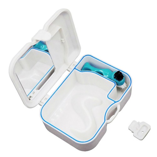 False teeth storage case - teeth,