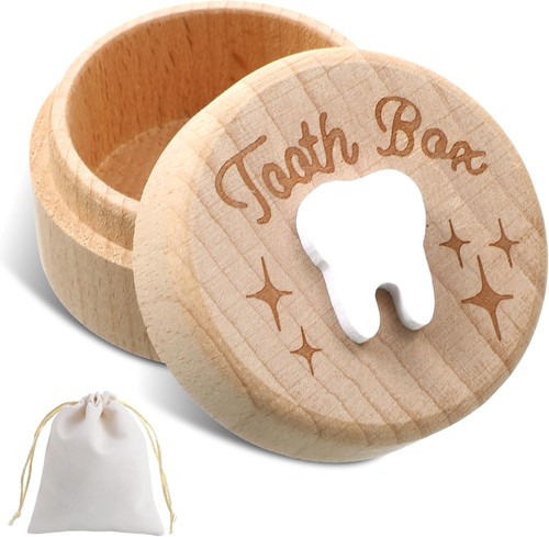 Tooth fairy box with storage - with,